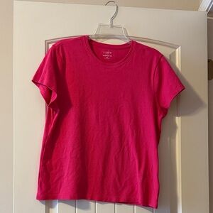 J. Crew Fuchsia Short Sleeve Tee